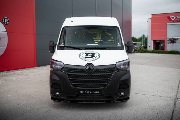 Front Ansatz für Renault Master Mk3 Facelift schwarz Hochglanz