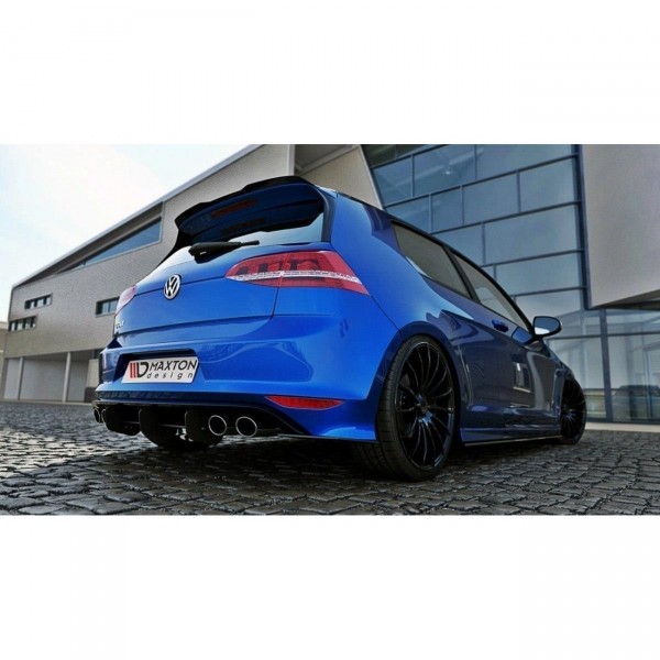 Diffusor Heck Ansatz für VW GOLF 7 R HATCHBACK Heckschürze & Heck Ansatz Flaps Diffusor