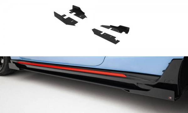 Side Flaps für Hyundai Veloster N Mk2 schwarz Hochglanz
