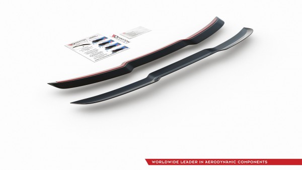 Spoiler CAP für Audi S6 / A6 S-Line C7 Avant schwarz Hochglanz