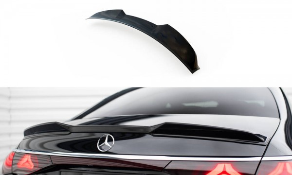 Spoiler CAP für 3D Mercedes-Benz E Limousine AMG-Line W214 schwarz Hochglanz