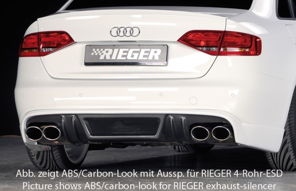 Rieger Heckschürzenansatz Audi A4 (B8/B81) Diffusor