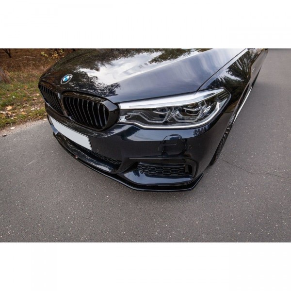 Front Ansatz V.2 für BMW 5er G30/ G31 M-Paket schwarz Hochglanz