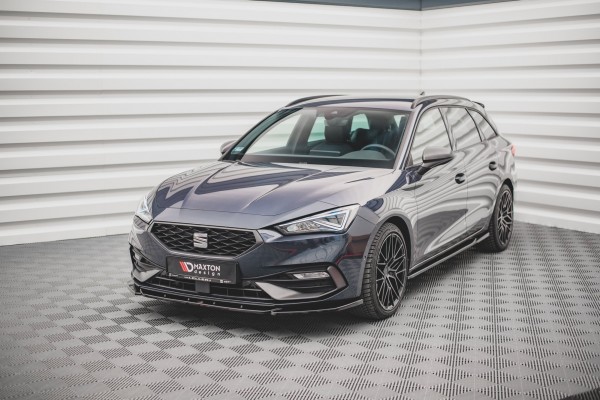 Front Ansatz V.2 für Seat Leon FR Mk4 schwarz Hochglanz