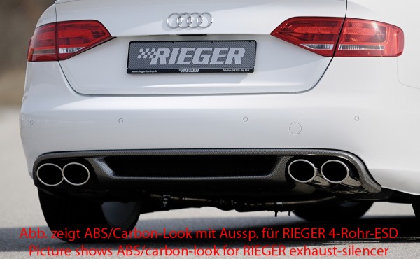 Rieger Heckeinsatz Audi A4 (B8/B81) Diffusor