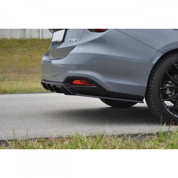 Diffusor Heck Ansatz passend für Fiat Tipo S-Design Carbon Look