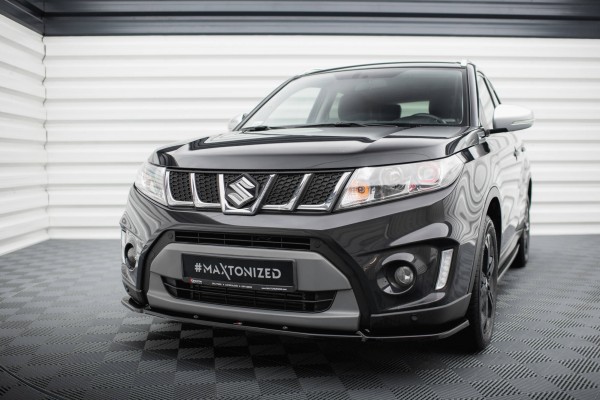 Front Ansatz V.2 für Suzuki Vitara S Mk2 schwarz Hochglanz