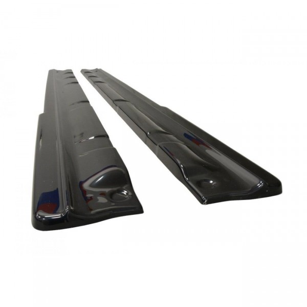 Seitenschweller Ansatz für Renault Laguna mk 3 Coupe schwarz Hochglanz