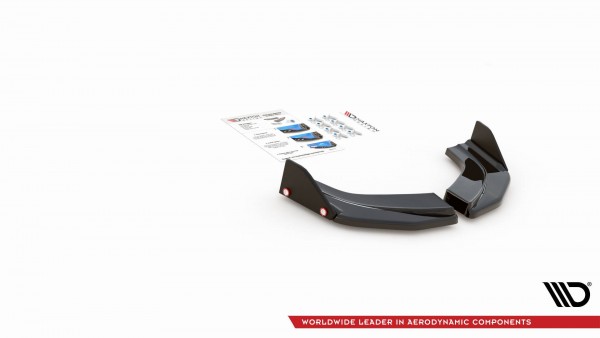 Heck Ansatz Flaps Diffusor V.6 +Flaps für Hyundai I30 N Mk3 Hatchback