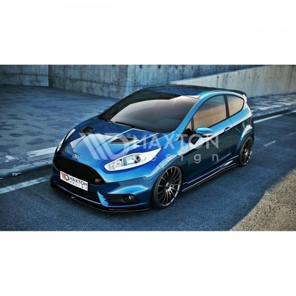 Front Ansatz V.2 für Ford Fiesta ST Mk7 FL schwarz Hochglanz
