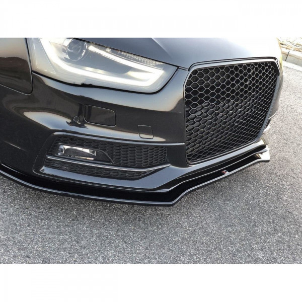 Front Ansatz V.2 für Audi S4 B8 FL schwarz Hochglanz