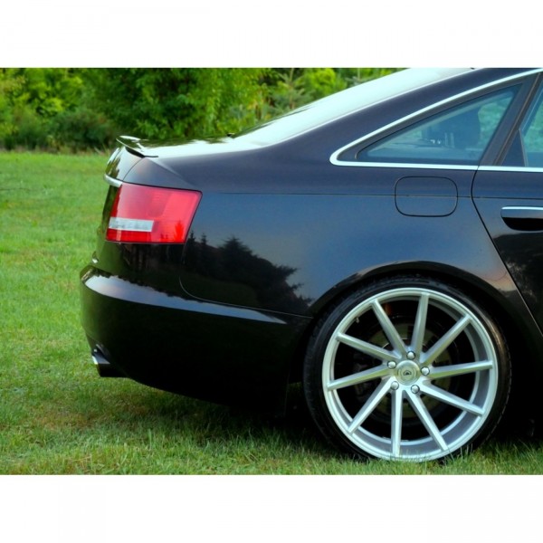 Spoiler CAP für Audi A6 S-line C6 Limousine schwarz Hochglanz