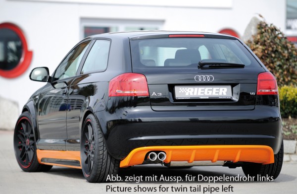 Rieger Heckeinsatz Audi A3 (8P) Sportback