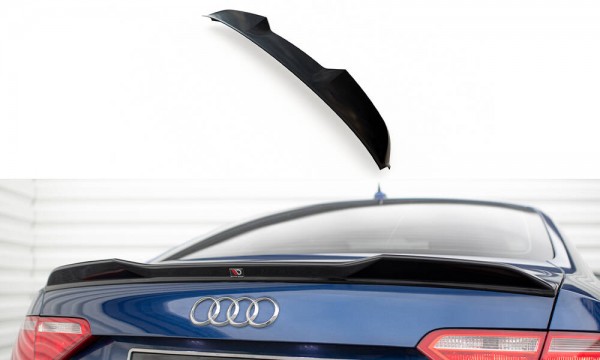 Spoiler CAP für 3D Audi A5 Coupe 8T schwarz Hochglanz