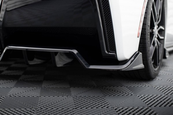 Mittlerer Diffusor Heck Ansatz DTM Look für Chevrolet Corvette C7 schwarz Hochglanz