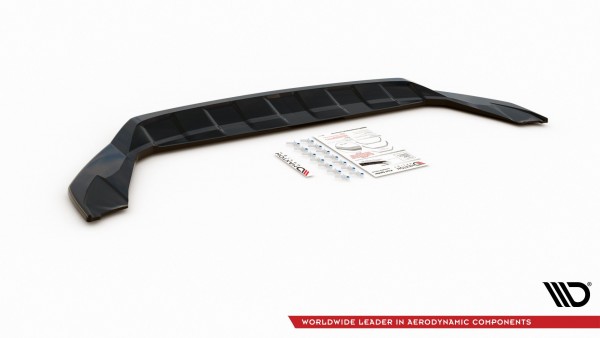 Front Ansatz für Volkswagen T-Cross schwarz Hochglanz