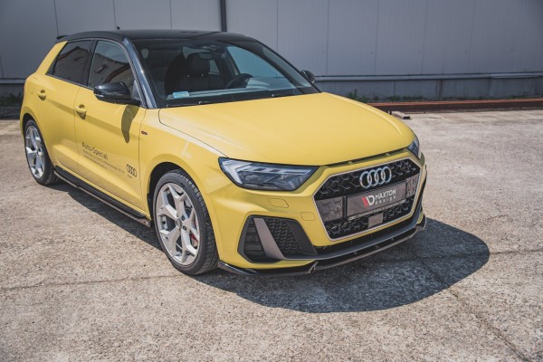 Front Ansatz V.3 für Audi A1 S-Line GB schwarz Hochglanz