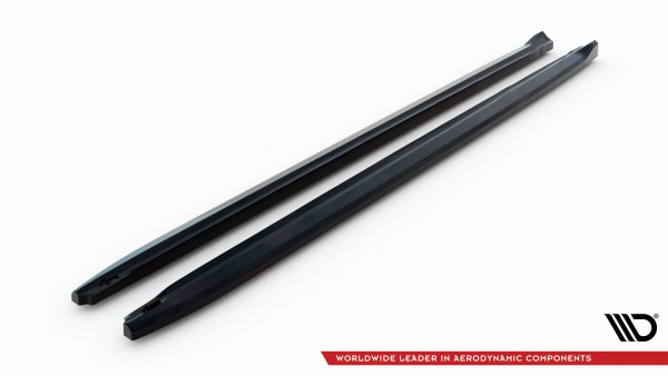 Seitenschweller Ansatz für V.2 für Audi S5 / A5 S-Line Coupe 8T schwarz Hochglanz
