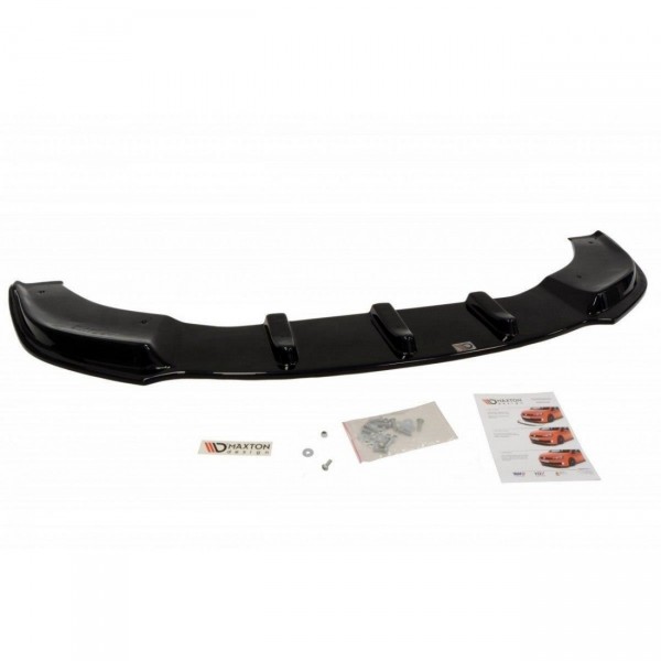 Front Ansatz für Skoda Octavia Mk2 schwarz Hochglanz