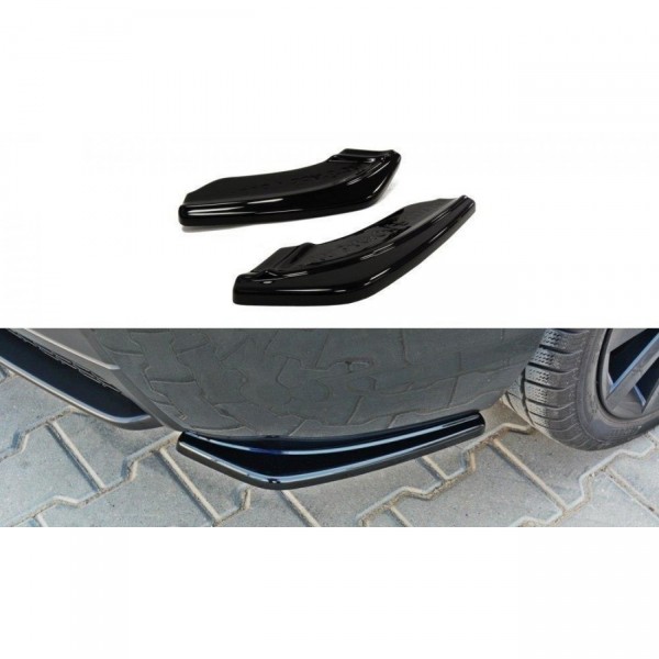 Heck Ansatz Flaps Diffusor für MAZDA 3 MPS MK1 (PREFACE) schwarz Hochglanz