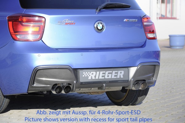 Rieger Heckeinsatz BMW 1er F21 (1K2) Lim. / 2-tür.