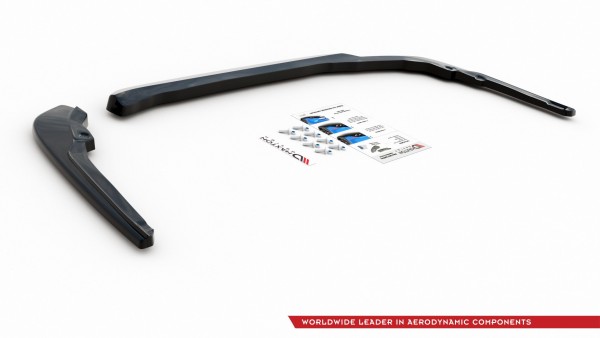 Heck Ansatz Flaps Diffusor für Toyota Corolla XII Touring Sports schwarz Hochglanz