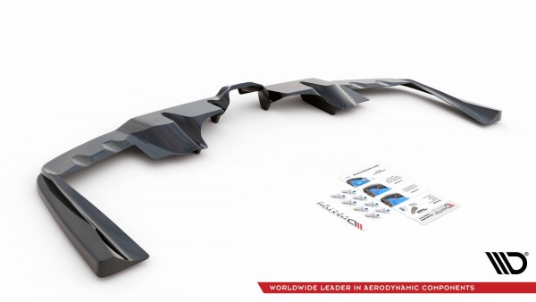 Mittlerer Diffusor Heck Ansatz DTM Look für Mercedes-AMG GLE Coupe C167 schwarz Hochglanz