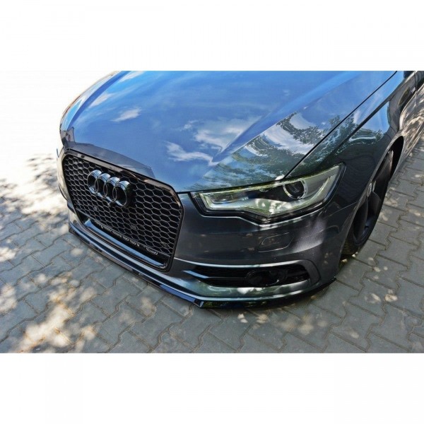 Front Ansatz V.2 für Audi S6 / A6 S-Line C7 schwarz Hochglanz
