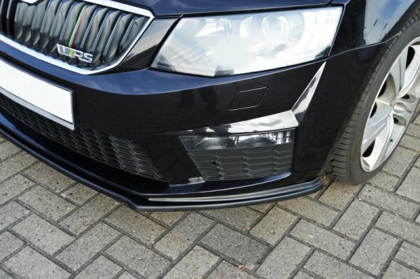 Cup Frontspoilerlippe aus ABS hochglanz schwarz Skoda Octavia RS 5E ab Bj.: 2013- passend für RS Mod