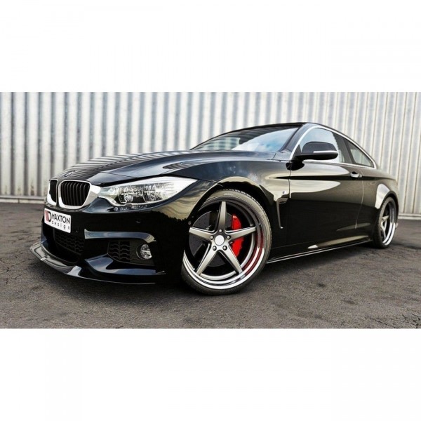 Front Ansatz V.2 für BMW 4er Coupe / Gran Coupe / Cabrio M-Paket F32 / F36 / F33 schwarz Hochglanz