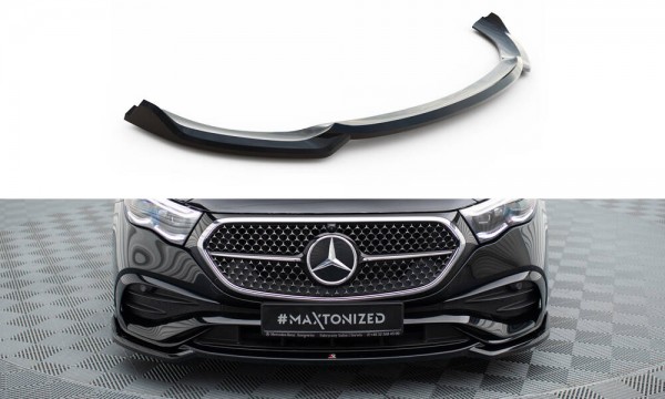 Front Ansatz V.1 für Mercedes-Benz E AMG-Line W214 schwarz Hochglanz