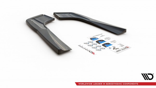 Heck Ansatz Flaps Diffusor für Mercedes-AMG CLA 35 Aero / 45 Aero C118 schwarz Hochglanz