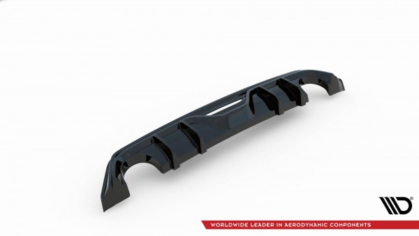 Diffusor Heck Ansatz für Toyota GR Yaris Mk4 schwarz Hochglanz