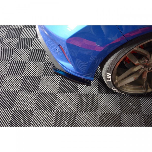 Heck Ansatz Flaps Diffusor V.1 für Ford Focus ST-Line schwarz Hochglanz