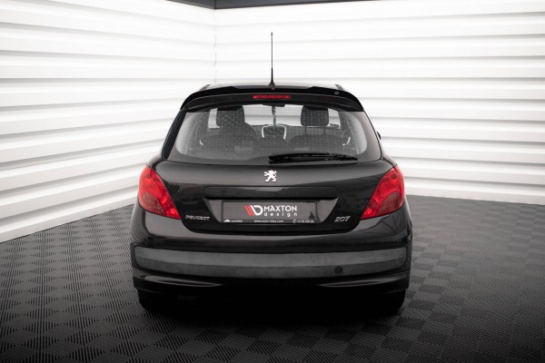 Spoiler CAP für Peugeot 207 Sport schwarz Hochglanz