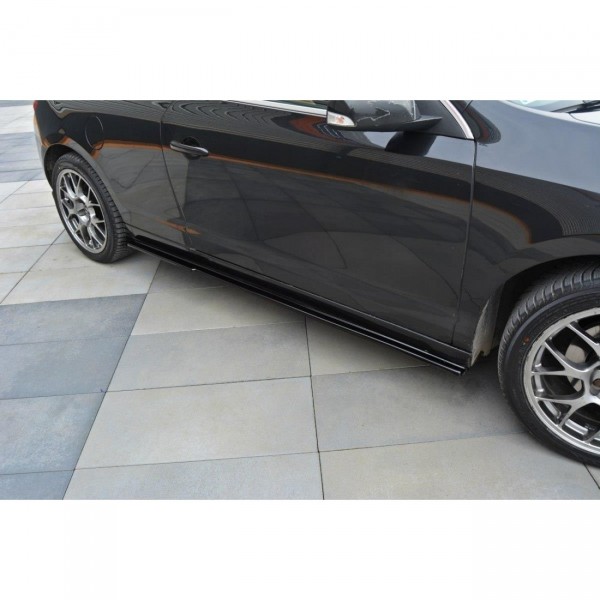 Seitenschweller Ansatz für Renault Laguna mk 3 Coupe schwarz Hochglanz