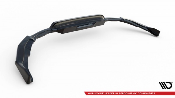 Mittlerer Diffusor Heck Ansatz DTM Look für Toyota Corolla Hatchback Mk12 schwarz Hochglanz