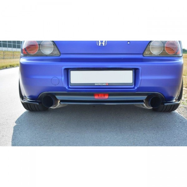 Mittlerer Diffusor Heck Ansatz für HONDA S2000 schwarz Hochglanz