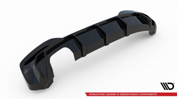 Diffusor Heck Ansatz V.3 für BMW 1er M-Paket F20 Facelift (Einseitige Doppelauspuffversion)