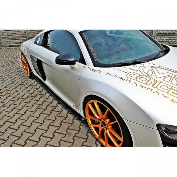 Seitenschweller Ansatz für Audi R8 Mk.1 schwarz Hochglanz