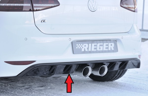 Rieger Heckeinsatz VW Golf 7 R Diffusor