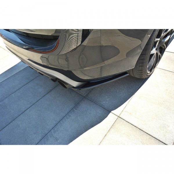 Heck Ansatz Flaps Diffusor für Volvo V60 Polestar Facelift schwarz Hochglanz