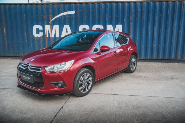 Seitenschweller Ansatz für Citroen DS4 schwarz Hochglanz