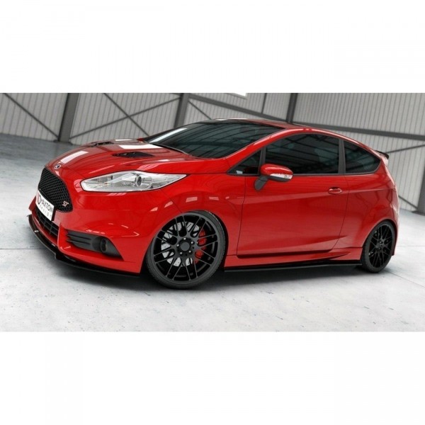 Front Ansatz V.3 für Ford Fiesta ST Mk7 FL schwarz Hochglanz