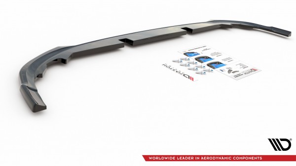 Mittlerer Diffusor Heck Ansatz für VW Golf 8 schwarz Hochglanz