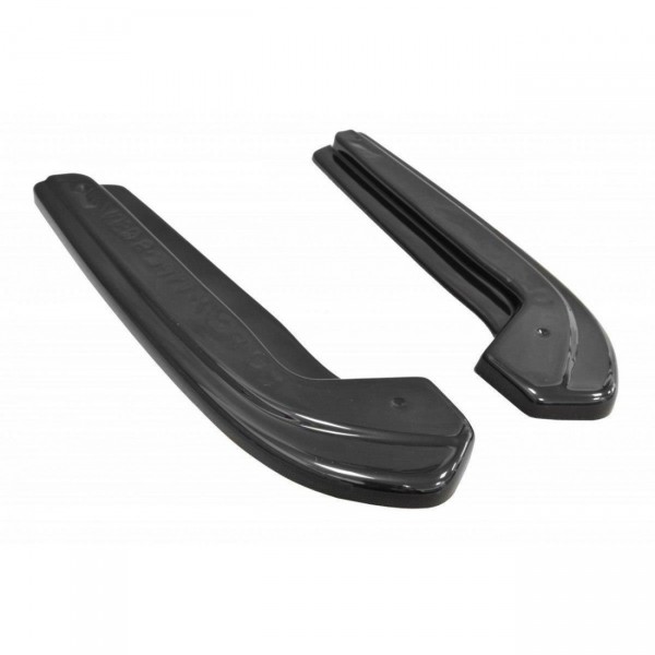 Heck Ansatz Flaps Diffusor für HONDA ACCORD VII TYPE-S schwarz Hochglanz