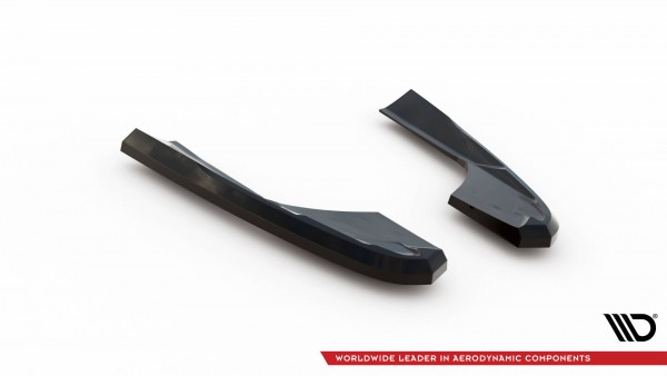 Heck Ansatz Flaps Diffusor V.2 für Audi RS3 Limousine 8V Facelift schwarz Hochglanz