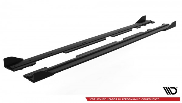 Robuste Racing Seitenschweller Ansatz für für + Front Stoßstangen Racing Flaps passend für Ford Fie