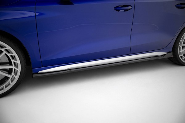 Seitenschweller Ansatz für V.3 für Audi A3 S-Line Limousine / S3 Limousine 8Y Facelift schwarz Hochg