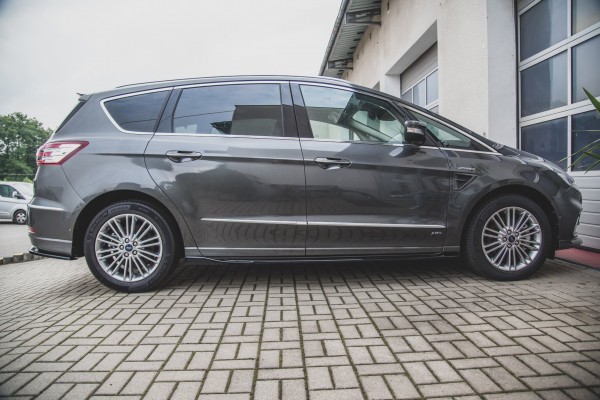 Seitenschweller Ansatz für Ford S-Max Mk2 Facelift schwarz Hochglanz